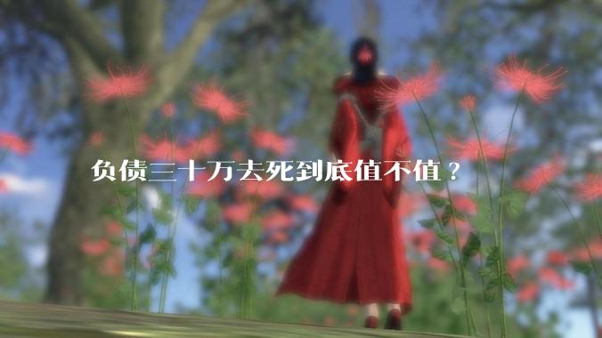 负债三十万去死到底值不值?